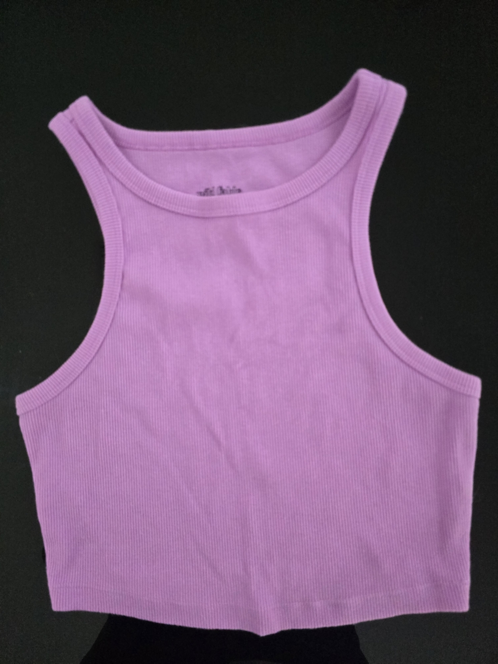 wild fable Lavender Pink Ribbed Crop Tank